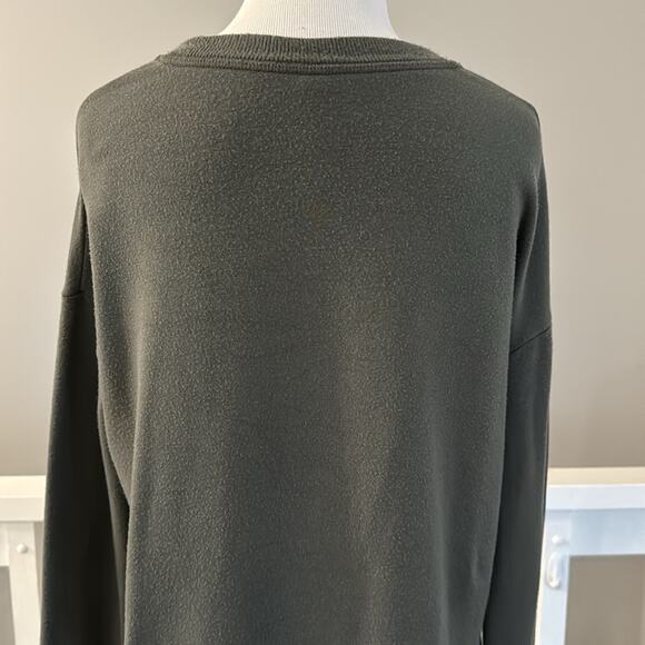 Athleta Coaster Luxe Pullover Sweatshirt Oversized Size XS Color: Olive Green - Picture 6 of 11